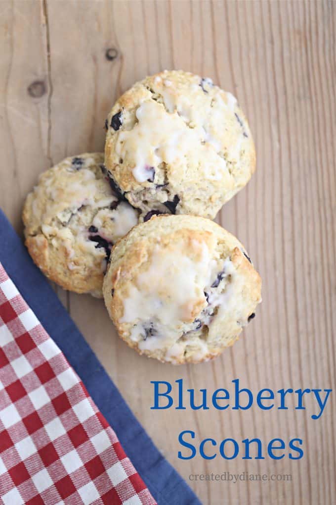Blueberry Scone Recipe from createdbydiane.com