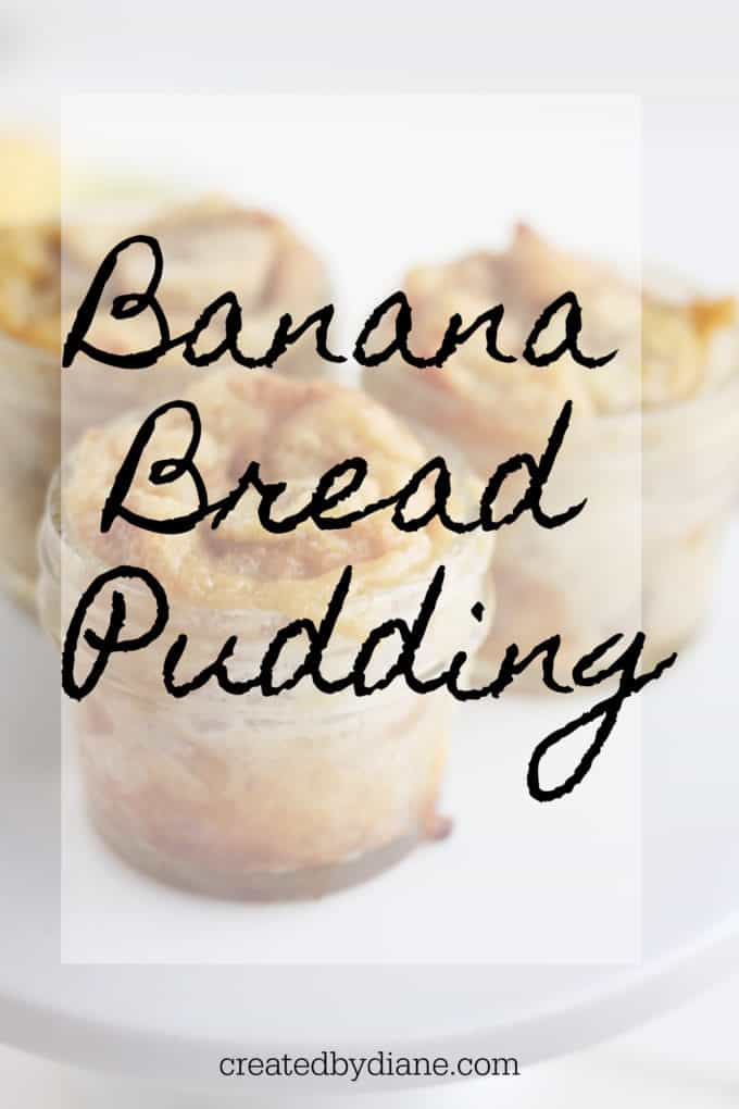 banana bread pudding individual desserts