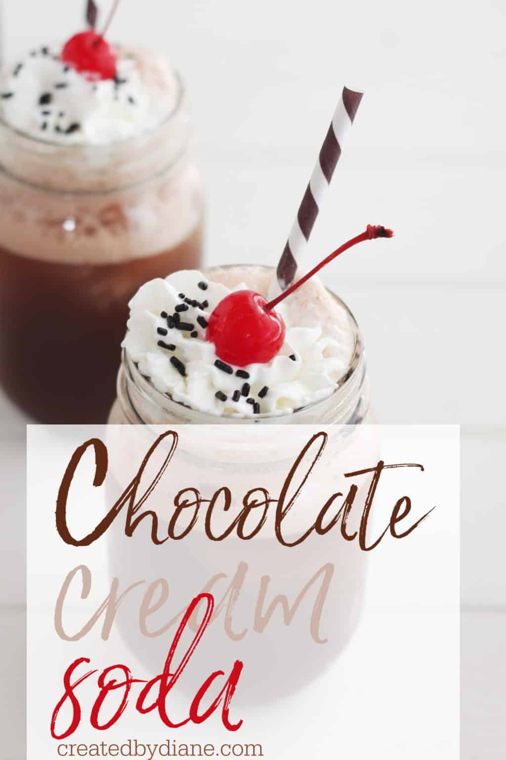 Old Fashioned Egg Cream (Chocolate Soda) Created by Diane