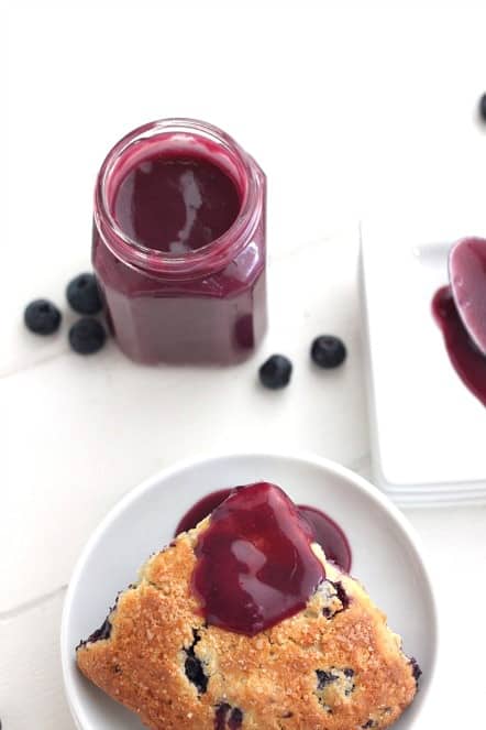 scone with blueberry curd @createdbydiane