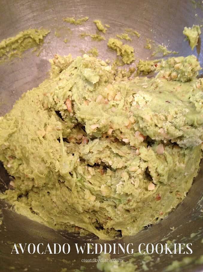 avocado wedding cookies, 