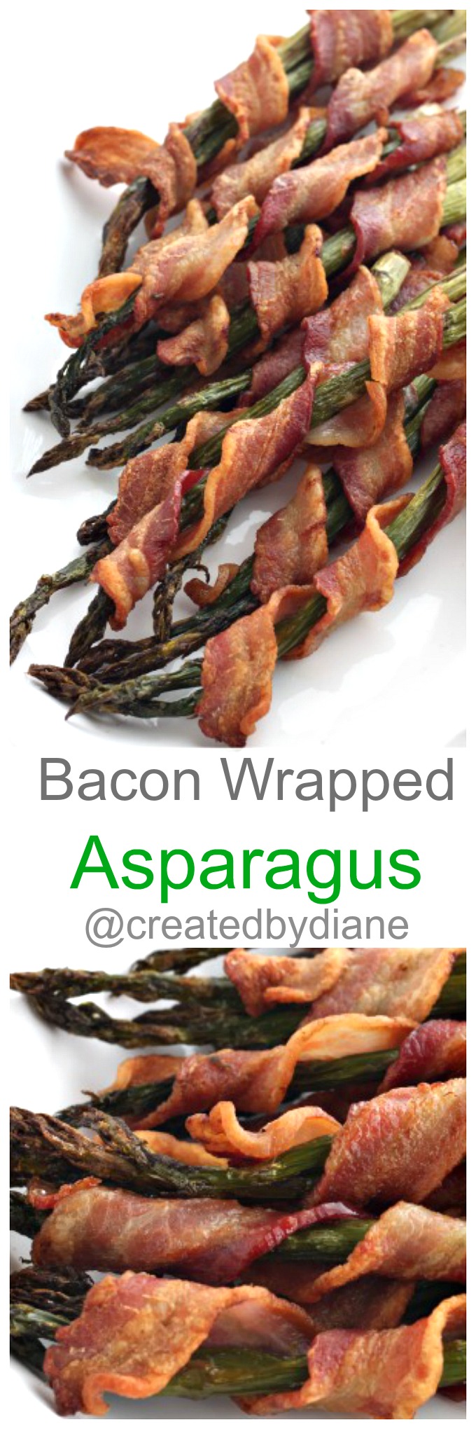 Bacon Wrapped Asparagus @createdbydiane www.createdby-diane.com