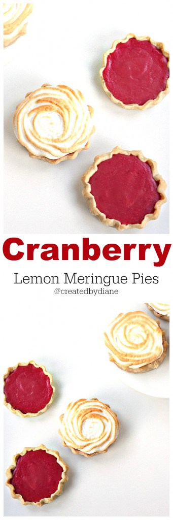 CRANBERRY Lemon Meringue Pies www.createdby-diane.com @createdbydiane