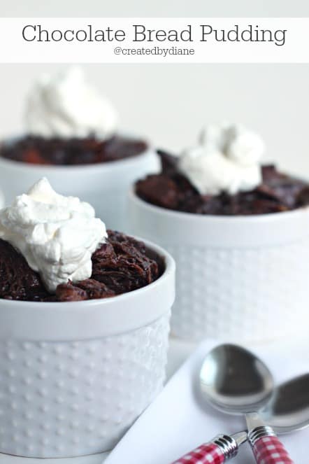 Chocolate Bread Pudding from @createdbydiane