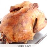 How to roast a turkey upside down and overnight @createdbydiane