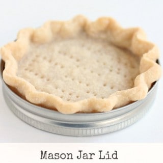 Mason Jar Lid Mini Pies @createdbydiane