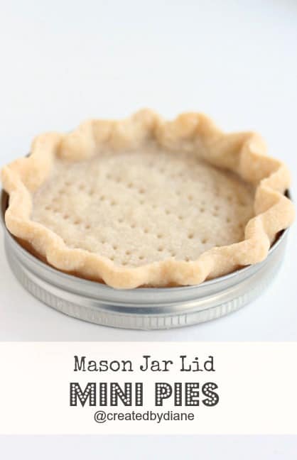 Mason Jar Lid Mini Pies