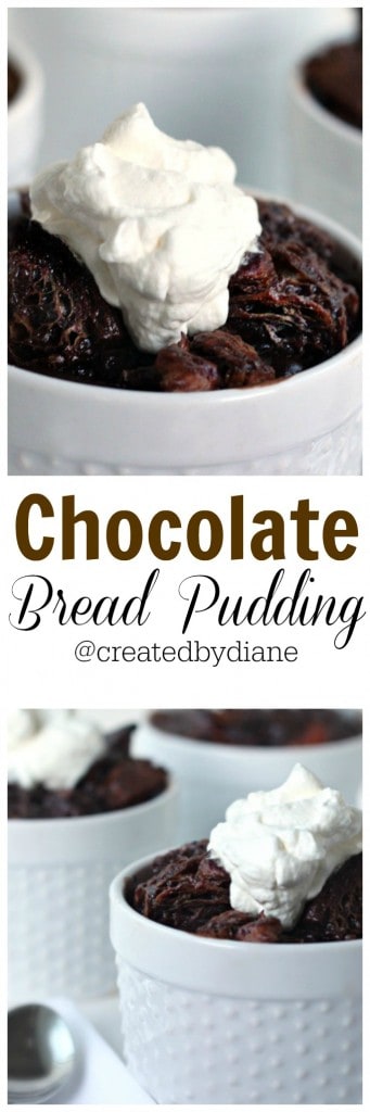 chocolate bread pudding recipe from @createdbydiane