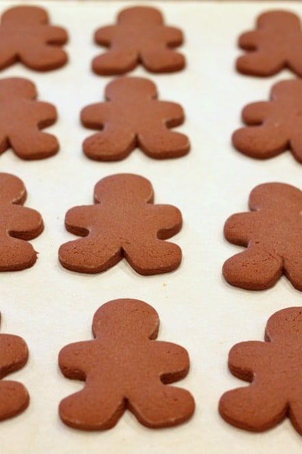 chocolate gingerbread boy cookies @createdbydiane