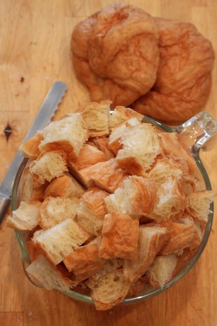 croissants for bread pudding