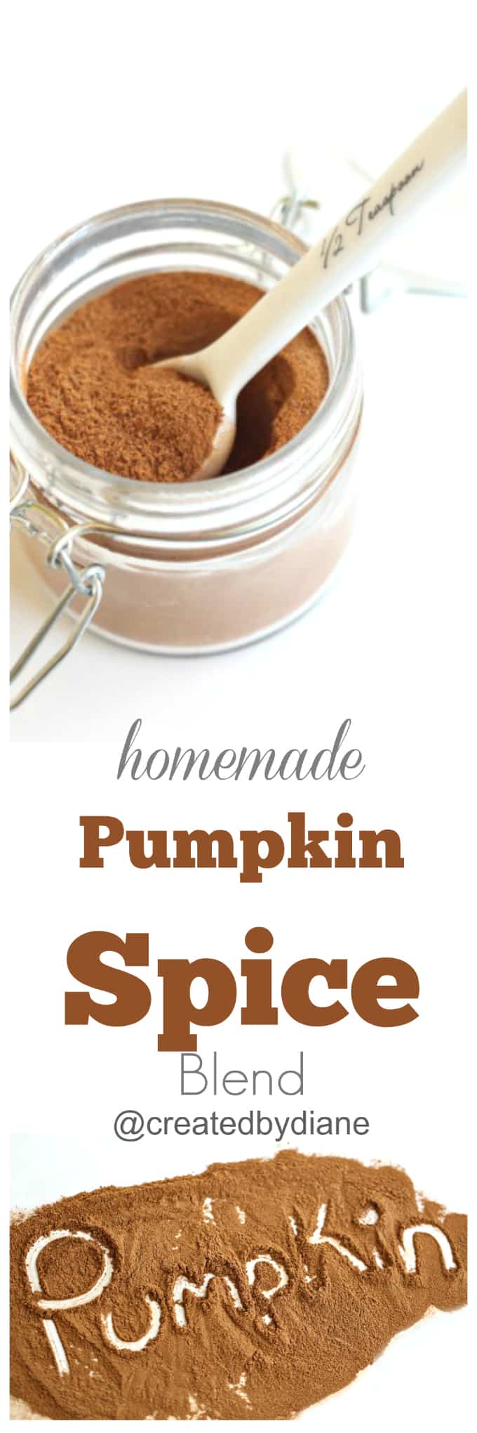 homemade pumpkin spice blend @createdbydiane