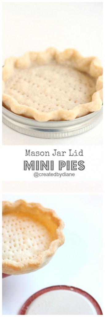 mason jar lid mini pies from @createdbydiane