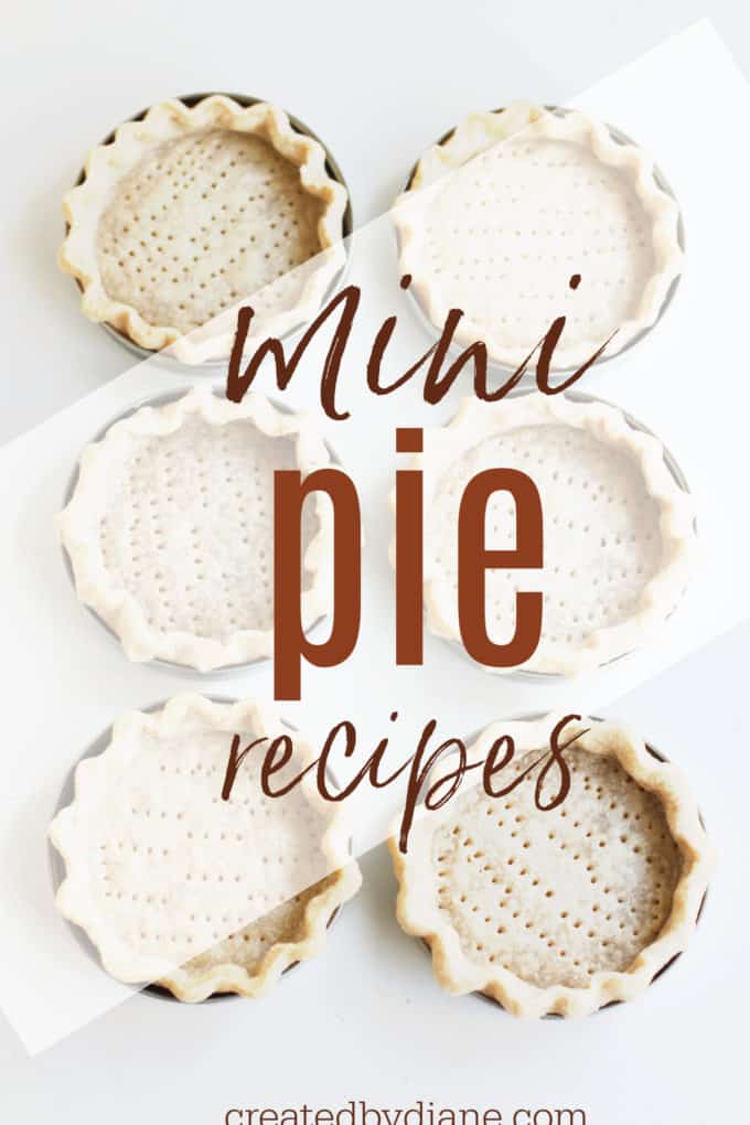 Mason Jar Lid Mini Pies | Created by Diane