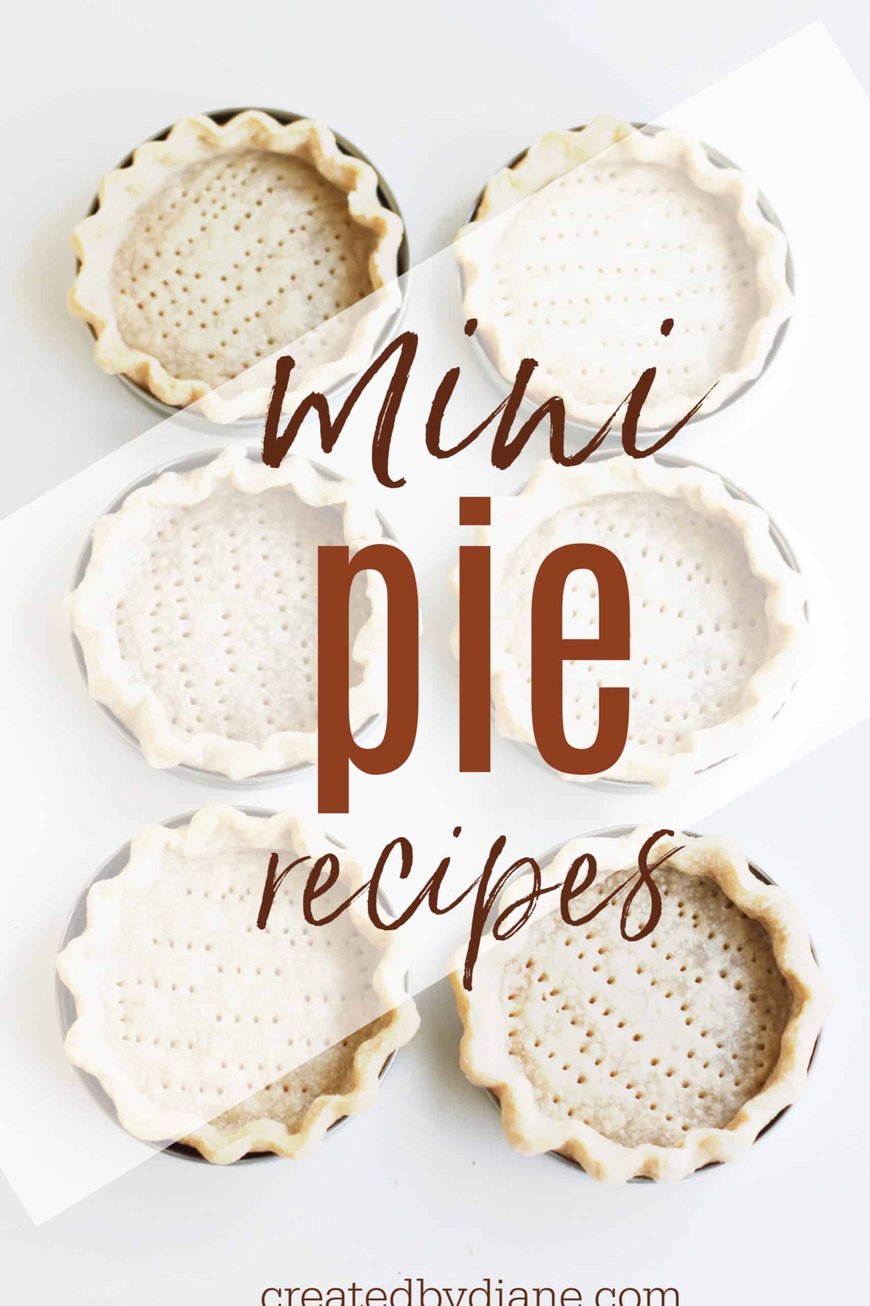 Mason Jar Lid Mini Pies Created by Diane