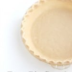 Easy Pie Crust made in a food processor @createdbydiane