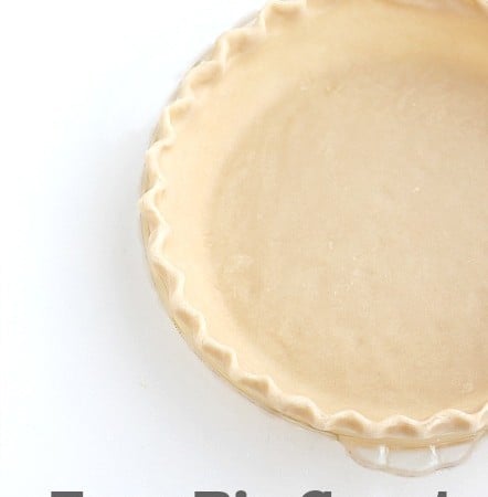 Easy Pie Crust made in a food processor @createdbydiane