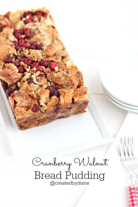 Cranberry Walnut Bread Pudding