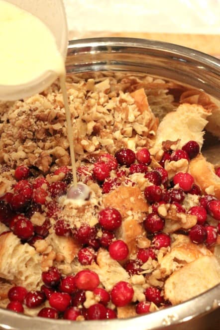 cranberry bread pudding