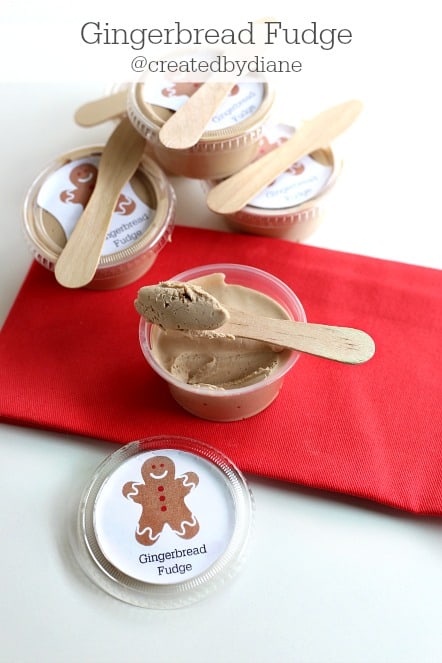 delicious gingerbread fudge recipe and printable from @createbydiane