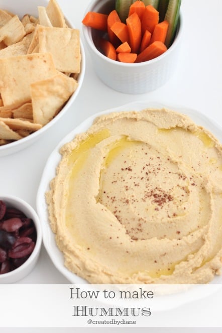 how to make hummus @createdbydiane