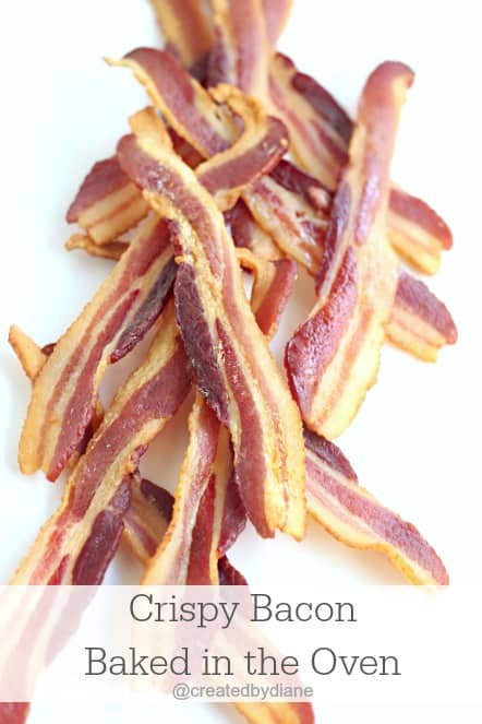 Crispy Bacon Baked in the Oven @createdbydiane