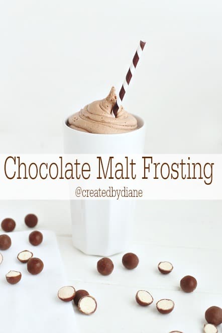 Malted Milk Frosting @createdbydiane