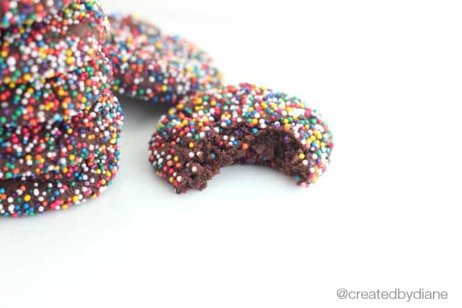 cookies with multi colored sprinkles @createdbydiane