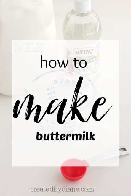 making buttermilk substitute createdbydiane.com