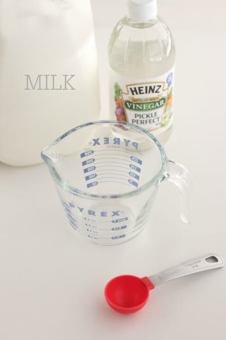 making buttermilk substitute @createdbydiane