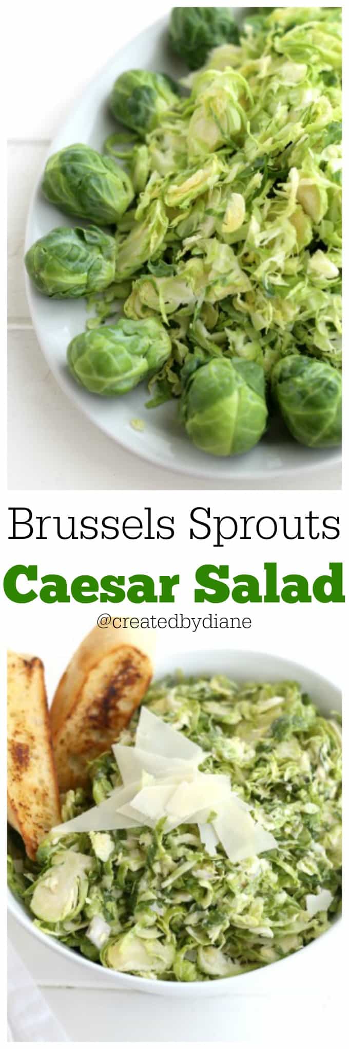 Brussels Sprouts Caesar Salad recipe from @createdbydiane