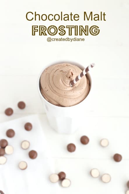 Chocolate Malt FROSTING from @createdbydiane