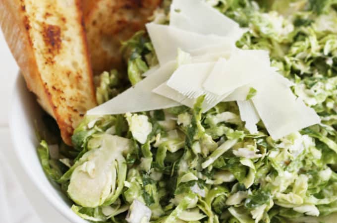brussles sprouts caesar salad recipe createdbydiane.com