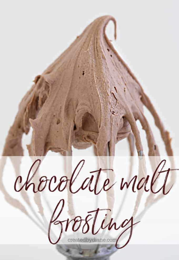 chocolate malt frosting createdbydiane.com