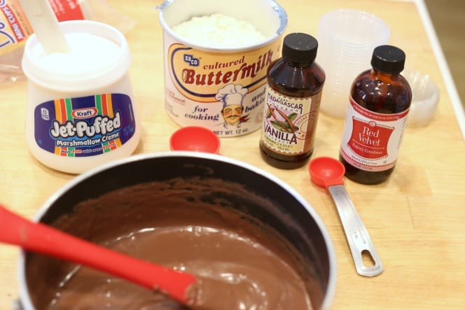 red velvet fudge ingredients