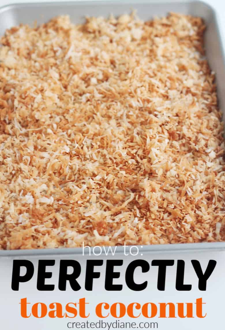How to toast coconut in the oven Created by Diane