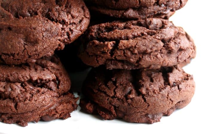 chocolate peanut butter chocolate chip cookies @createdbydiane