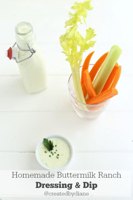 homemade buttermilk ranch dressing and dip @createdbydiane