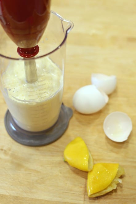 immersion blender to make mayonnaise @creatdbydiane