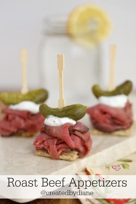 Roast Beef Appetizers @createdbydiane