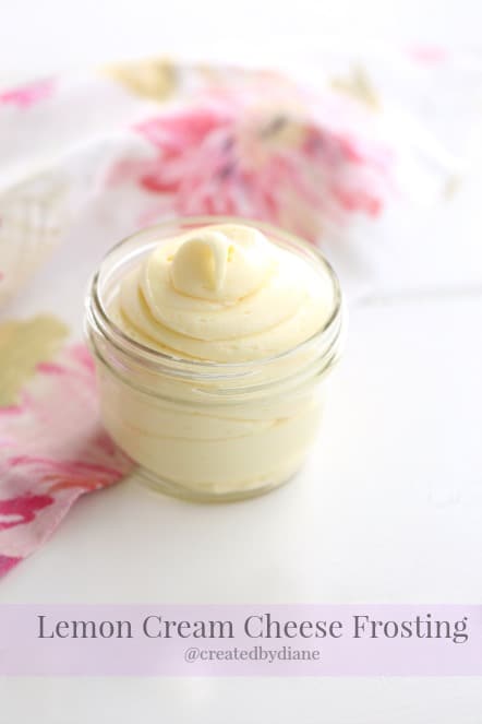 Lemon Cream Cheese Frosting @createdbydiane