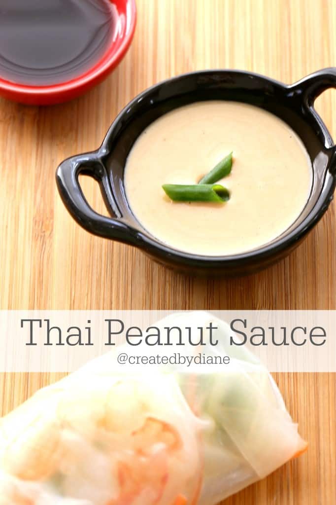 Creamy Thai Peanut Sauce Recipe @createdbydiane