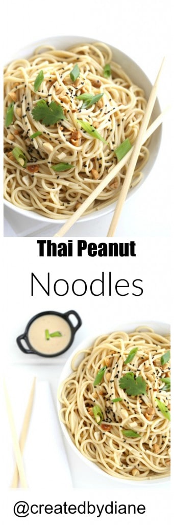 Thai Peanut Noodles from @createdbydiane