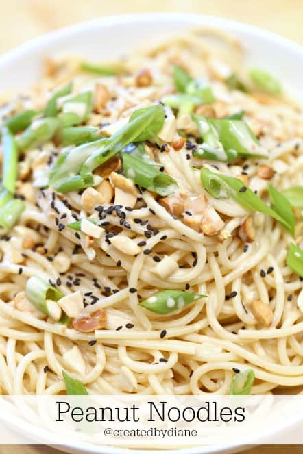 peanut noodles @createdbydiane