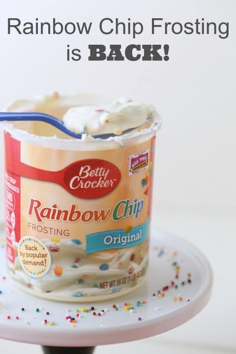 rainbow chip frosting is back