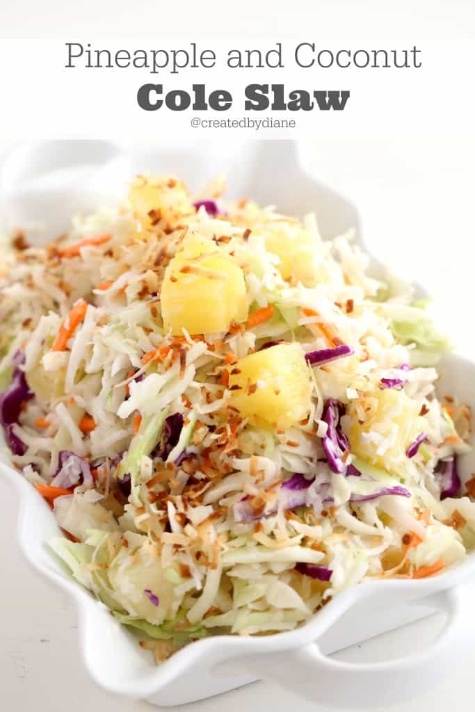 pineapple coconut cole slaw