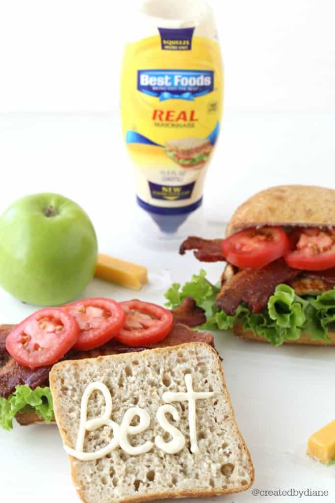 Best Foods on a grilled chicken BLT from @createdbydiane