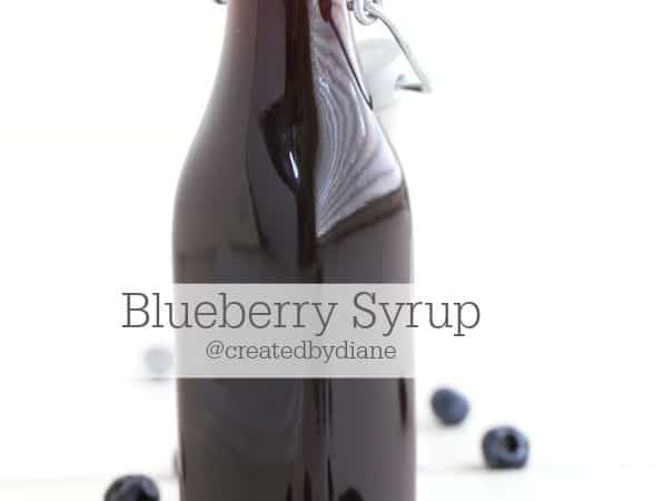 Blueberry Syrup @createdbydiane