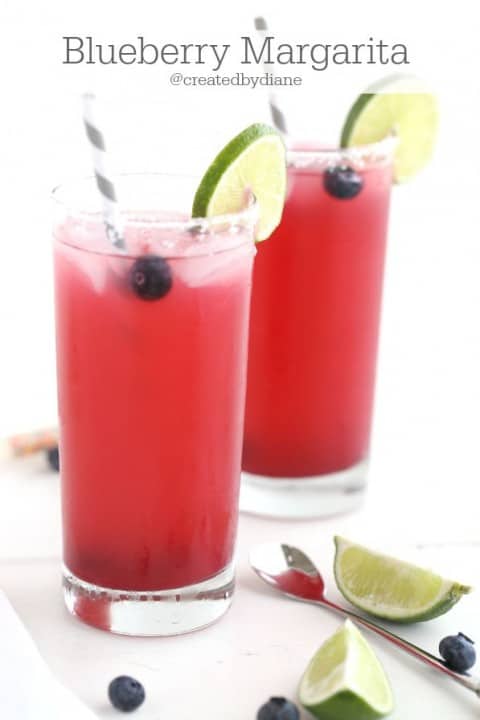 Blueberry Margarita Recipes @creaetedbydiane