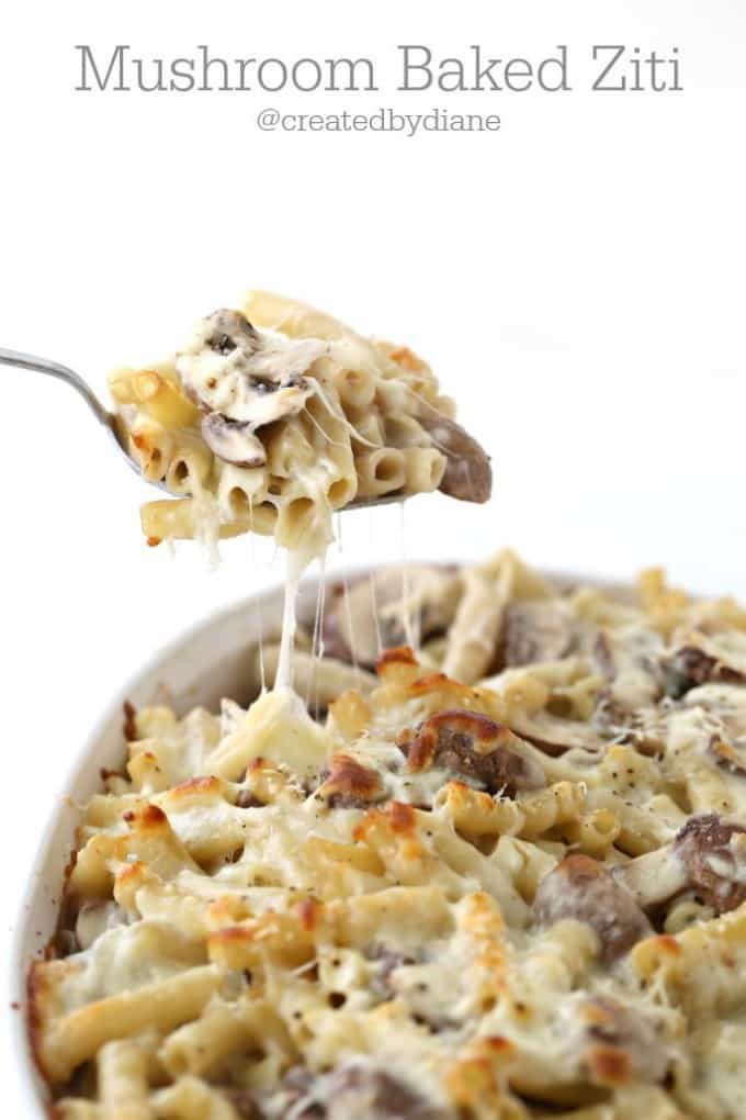 Mushroom Baked Ziti from @createdbydiane