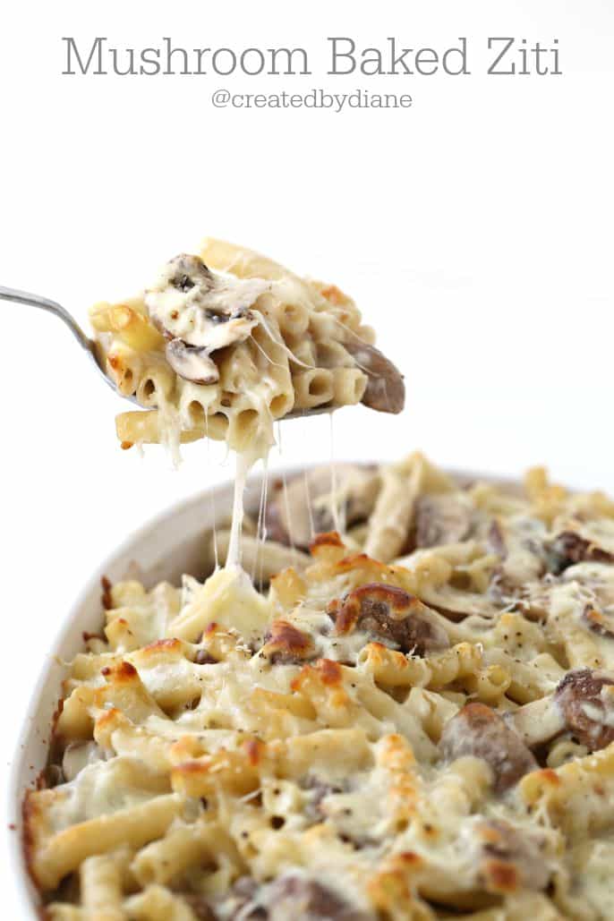 Mushroom Baked Ziti